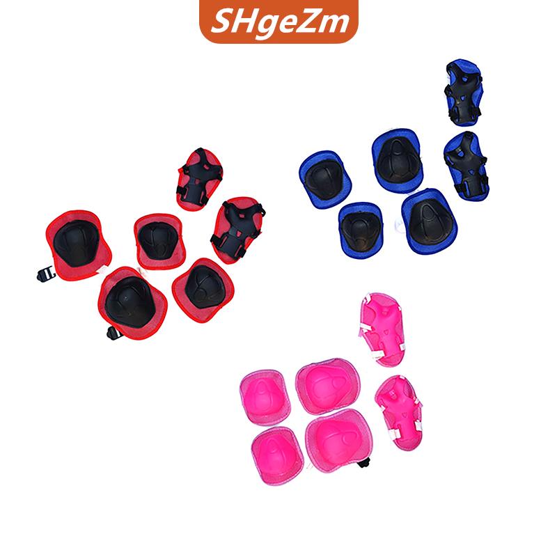 [COD] SHgeZm 7 cái bộ trẻ em đi xe đạp thiết bị bảo vệ xe đạp Mũ bảo hiểm đầu gối cổ tay khuỷu tay bảo vệ con lăn