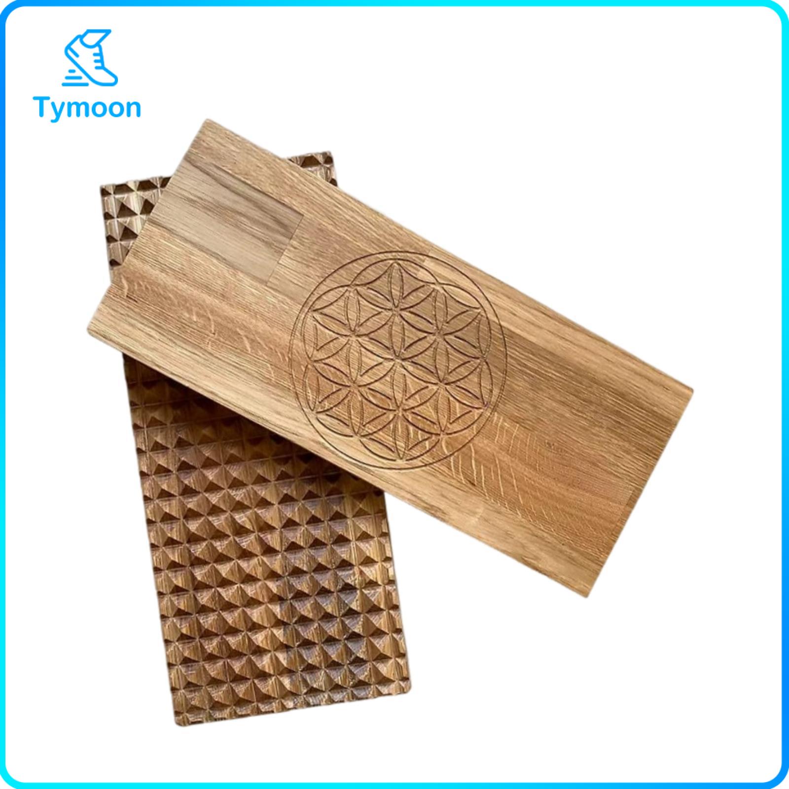 อุปกรณ์กีฬาและกิจกรรมกลางแจ้ง Perfeclan 2x Sadhu บอร์ดเครื่องมือขนาดกะทัดรัดนวดเนื้อเยื่อลึกไม้โยคะบอร์ดสำหรับเดินทางการฝึกอบรมครอบครัวเพื่อนยิมที่บ้านผู้ปกครอง