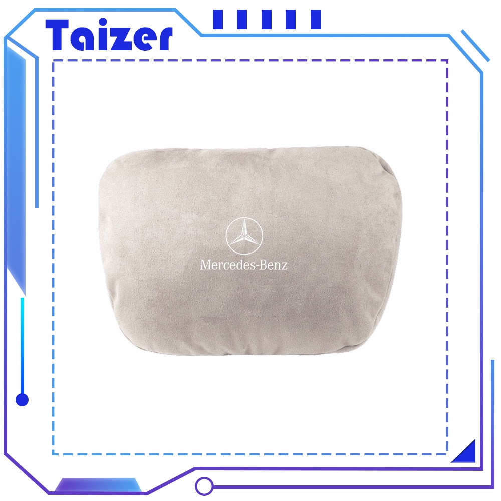 Taizer Sieece Car Headrest Pillow Car Seat Neck Support Car Interior Accessories For Mercedes Benz W202 GLC W204 GLB GLE W207 CLS W124 W203 W212 AMG W124 W202 A GLA S E CLA C