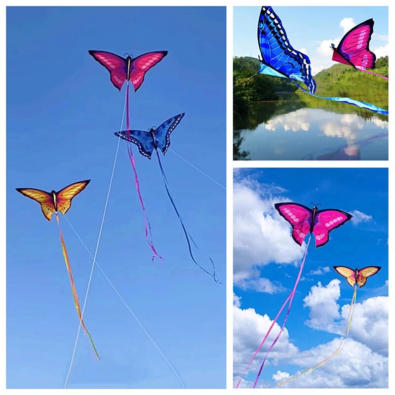 free shipping new butterfly toys for children wind line reel kitesurfing