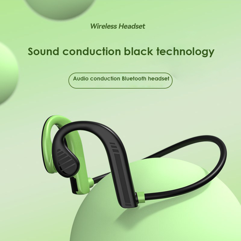 [gamau] Bone Conduction Headphones Wireless Earphones Waterproof Sports Neckband Headset with Mic for Workouts Running Driving Giá 156,262 Đồng*Miễn phí vận chuyển