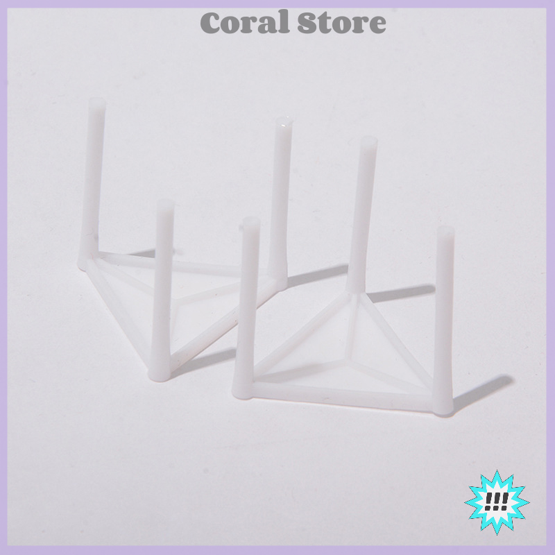【Chân】💖【Bán nóng】🎈🎈100Pcs Bánh Pizza Saver Đứng Trắng Nhựa Tripod Stack Sửa Chữa Giá dụng cụ làm bánh
