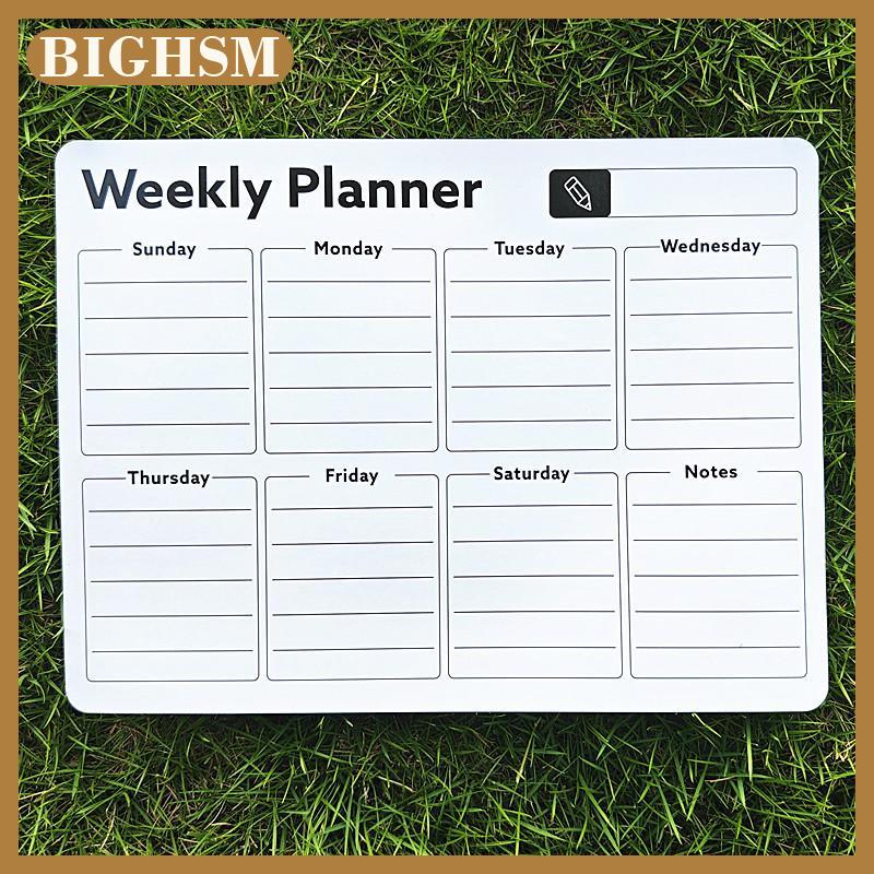 BIGHSM Stylish Magnetic Dry Erase Calendar - Versatile Monthly Planner For Refrigerator - Easy Kitchen Organization & Decor