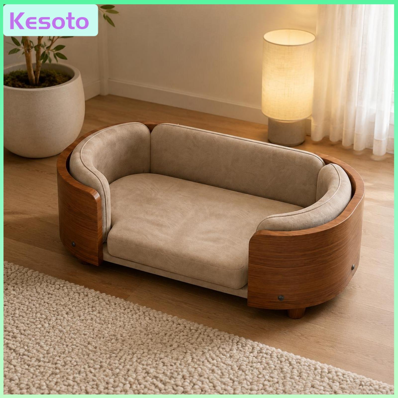 อุปกรณ์และอาหารสัตว์เลี้ยง Kesoto เตียงโซฟาสุนัขหนาเบาะรองนอนสุนัขสัตว์เลี้ยงผ้าปูที่นอนที่ถอดออกได้น้ำหนักเบาสำหรับในร่ม ราคา 18,172 บาท*ส่งฟรี