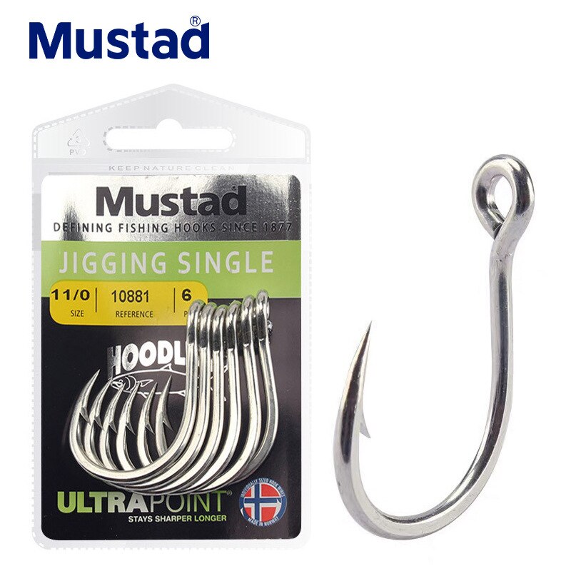 Mustad Norway Origin Fishing Hook High Carbon Steel Big Size