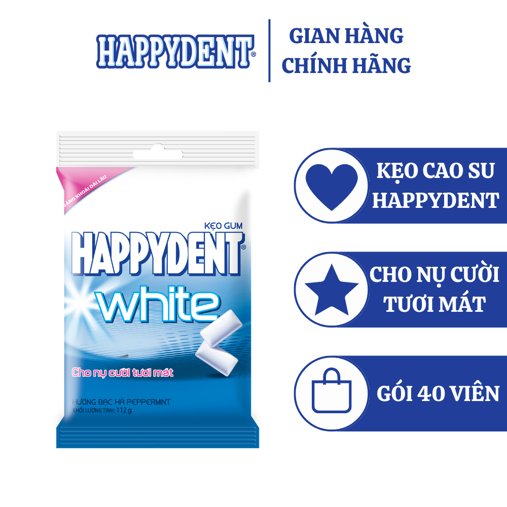 Sing gum Happy Dent (gói 40 viên)