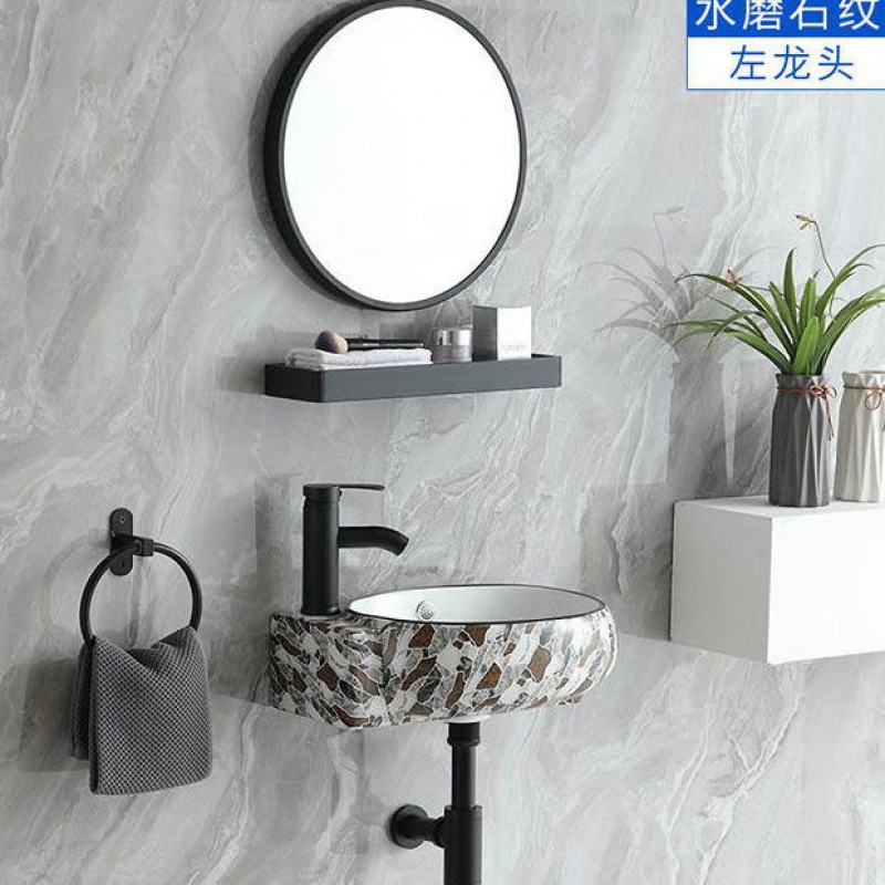 Small unit washbasin with small balcony sink, ceramic washbasin, mouthwash basin, mini wall mounted basin ราคา  5,715 บาท*ส่งฟรี