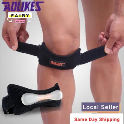 Patella Knee Strap 1PCS Adjustable Jumpers's Knee Strap Patellar Tendon Band Knee Support Brace Silicone Pads Fit Running for basketball Sport