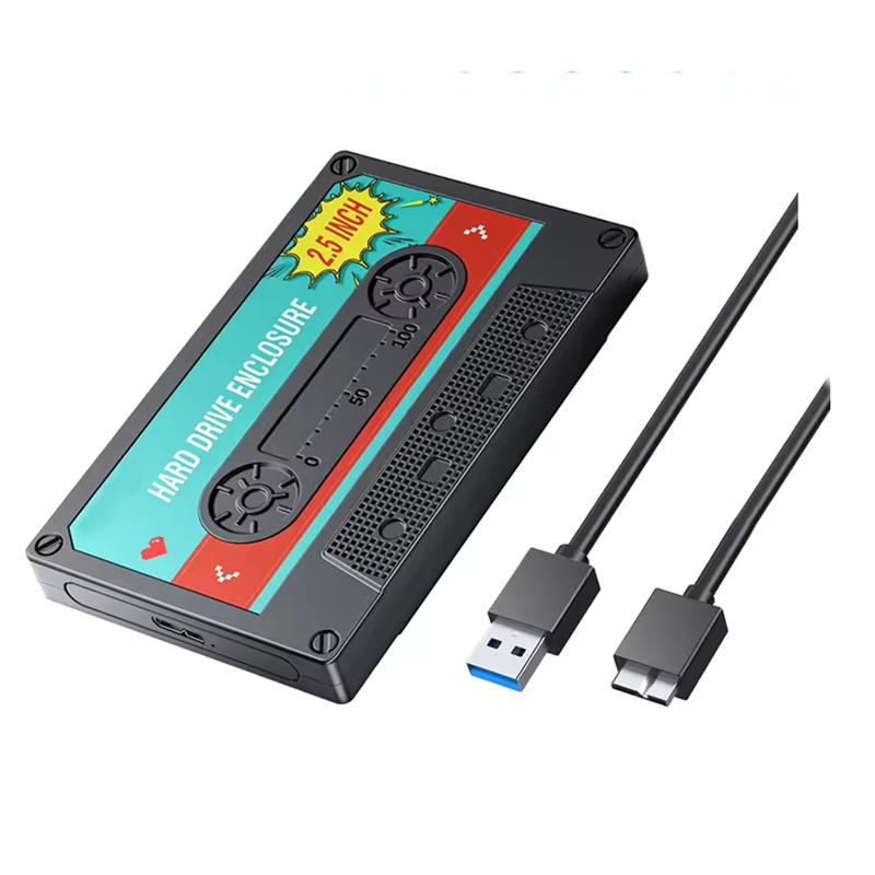 [jwerlyday]2.5'' Inch Hard Drive Enclosure USB C III Classic SSD HDD External Case Storage Box Shockproof for PC Laptop Giá  289,967 Đồng*Miễn phí vận chuyển