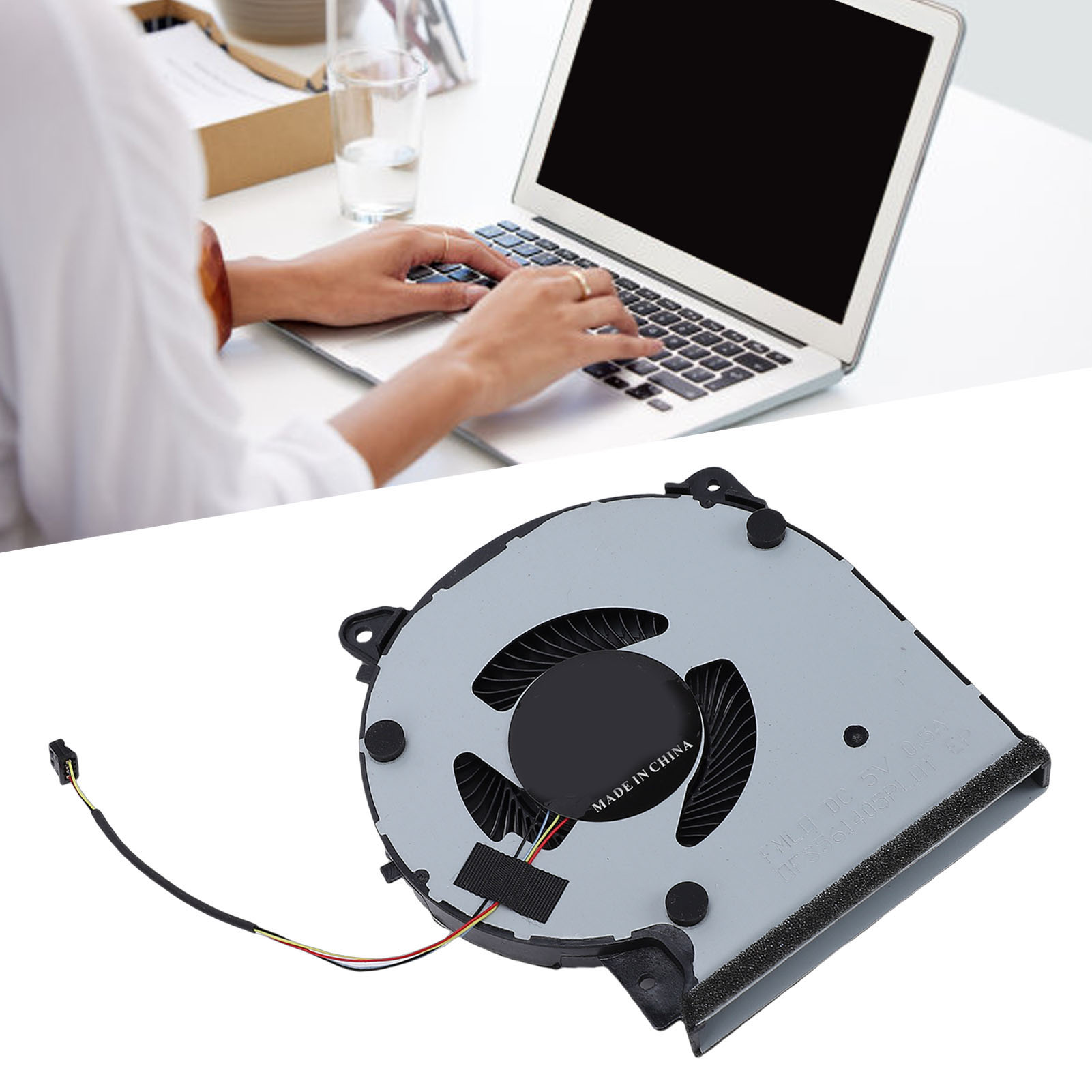 Garosa Quạt làm mát CPU VELATEMOR Quạt thay thế hợp kim nhôm hiệu suất cao với đầu nối 4 chân cho máy tính xách tay dòng VivoBook X509 X409 M509 Giá 172,000 Đồng*Miễn phí vận chuyển