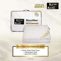 KING KOIL Nano Fiber Ultra Featherlike Quilt Blanket / Bed Cover / Selimut