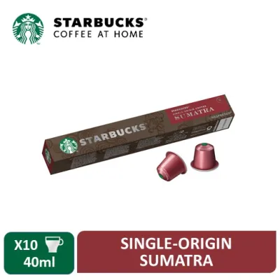Starbucks Single-Origin Sumatra by NESPRESSO Coffee Capsules / Coffee Pods 10 Servings [Expiry Apr 2022]