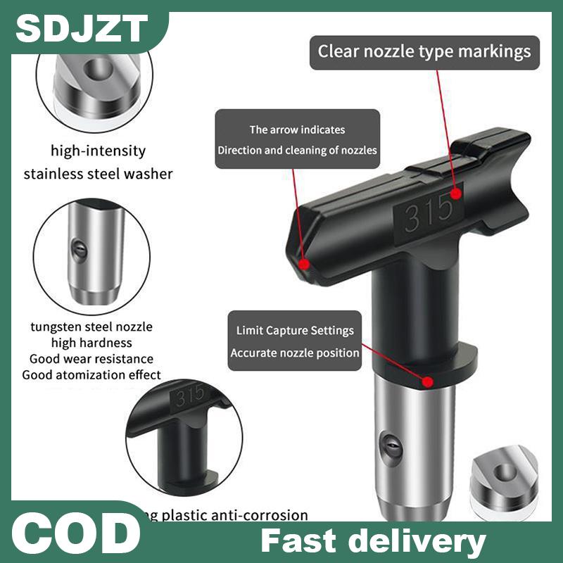 【SDJZT Tools】 Đầu phun đảo ngược phổ quát cho máy phun sơn không khí bền làm sạch nhanh cho các công trình sơn lại nhà chuyên nghiệp Giá 73,236 Đồng*Miễn phí vận chuyển