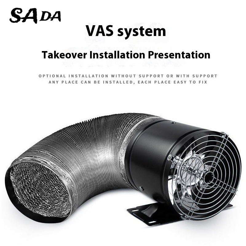 SADA Strong Ventilating Fan Kitchen Ventilator Household Fume Exhaust Exhaust Fan Rental Room Ventilator Installation-Free Ventilating Fan ราคา 847 บาท*ส่งฟรี
