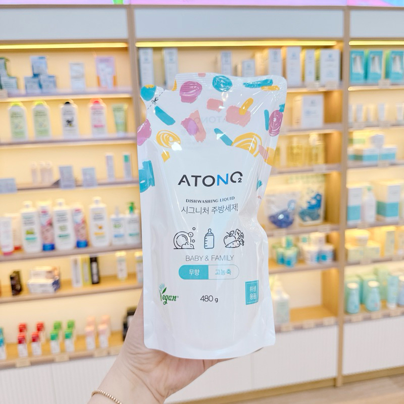 NƯỚC RỬA BÌNH RAU CỦ QUẢ VÀ CHÉN BÁT THUẦN CHAY ĐẬM ĐẶC ATONO2 CHO BÉ TỪ 0M+