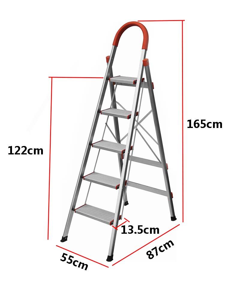 Aluminium Household 5/6 Steps Ladder