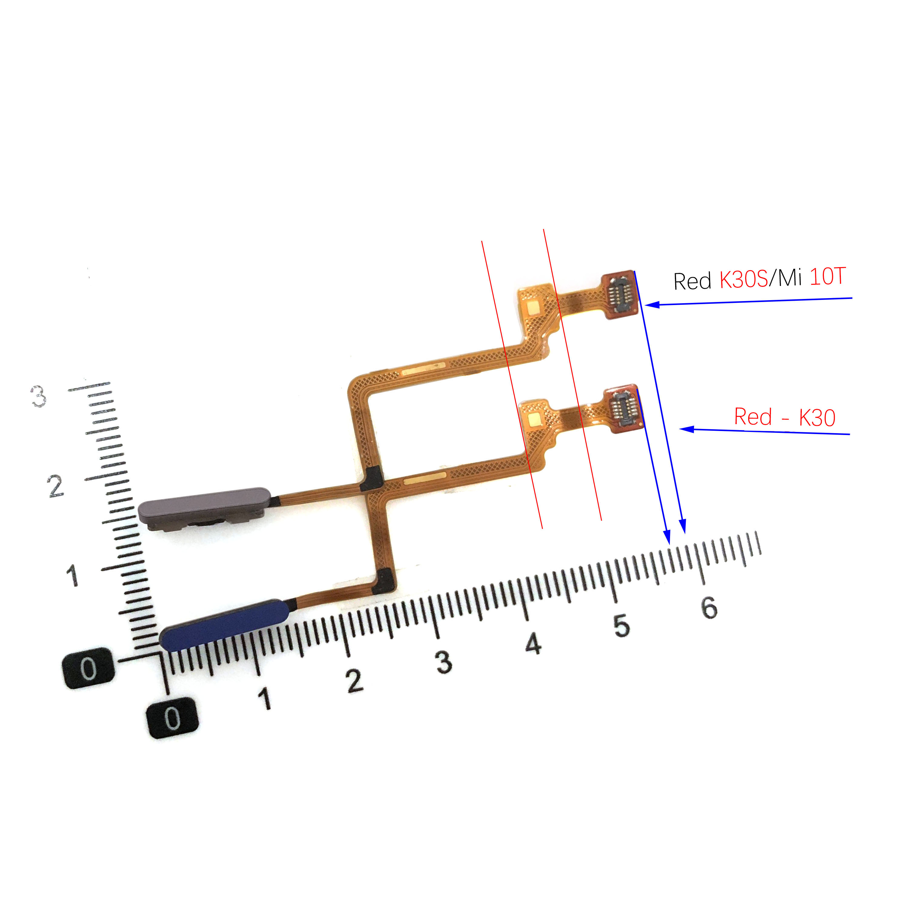 For Xiaomi Redmi K20 K30 K30S Fingerprint Sensor Home Buttons Flex Cable