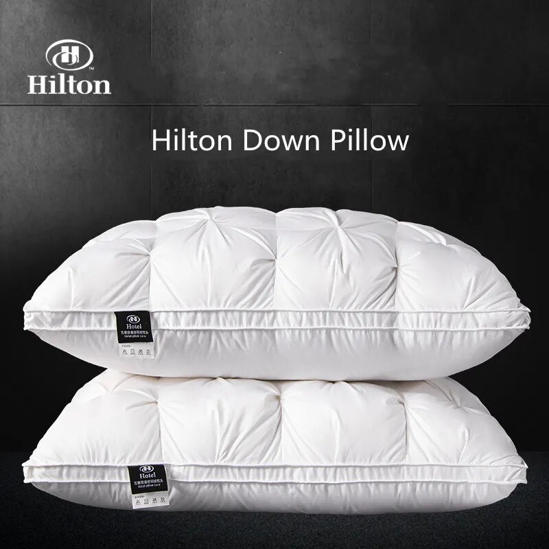 High-end down comfortable pillow5-star hotel pillow down pillow core cotton white goose down 3-dimensional cervical pillow core Pillows Bolsters ราคา 1,240 บาท*ส่งฟรี
