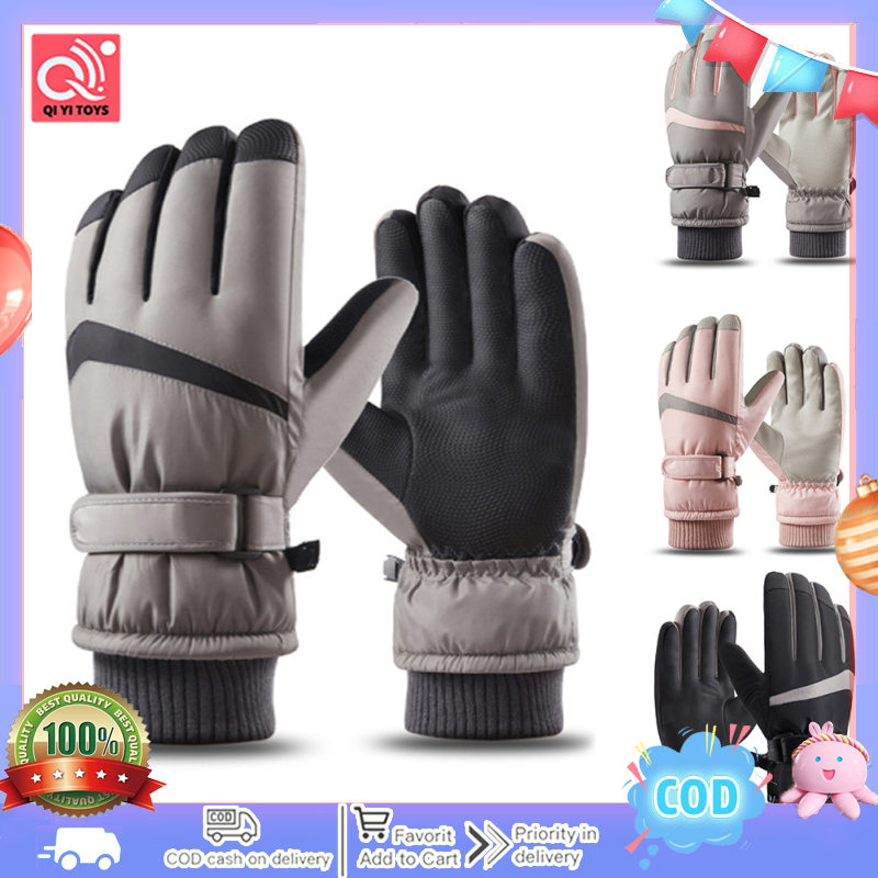 2023 New Winter Warm Motorcycle Gloves Ski Cycling Touch Screen Adjustable