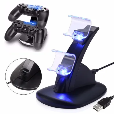 PS4 Controller LED Dual Charging Dock Station Charger