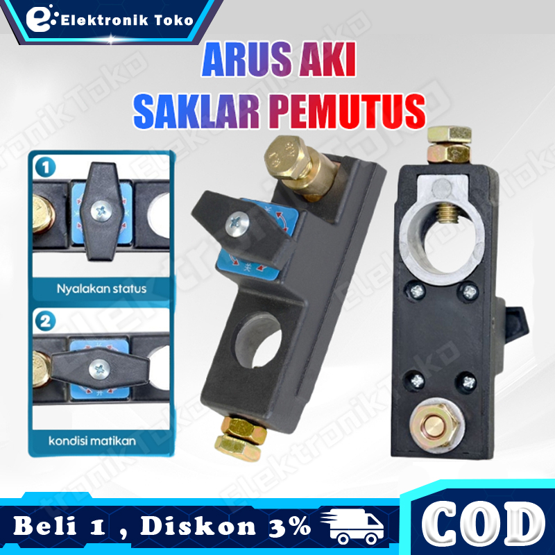 Sakelar Pisau Daya Negatif Otomotif/Saklar pemutus aki mobil universal untuk mobil kecil, truk besar, dan kendaraan pertanian, saklar utama daya 12V tembaga murni/ Tembaga Murni Pisau Pemutus Daya Aki Mobil / Cut Off Aki Harga 29,900 rupiah*Gratis Ongkir