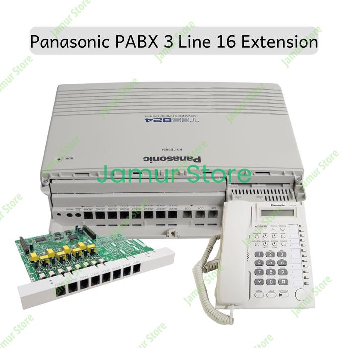 PROMO PANASONIC PABX KX-TES824 3 CO, 16 EXT PLUS KEY MASTER KX-AT7730 - Sanjaya02 Harga  13,950,000 Ringgit*Penghantaran Percuma