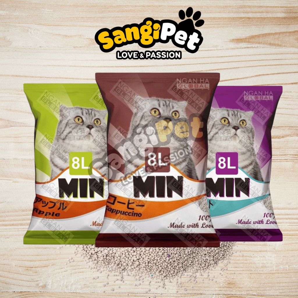 Cát mèo min khử mùi 8l