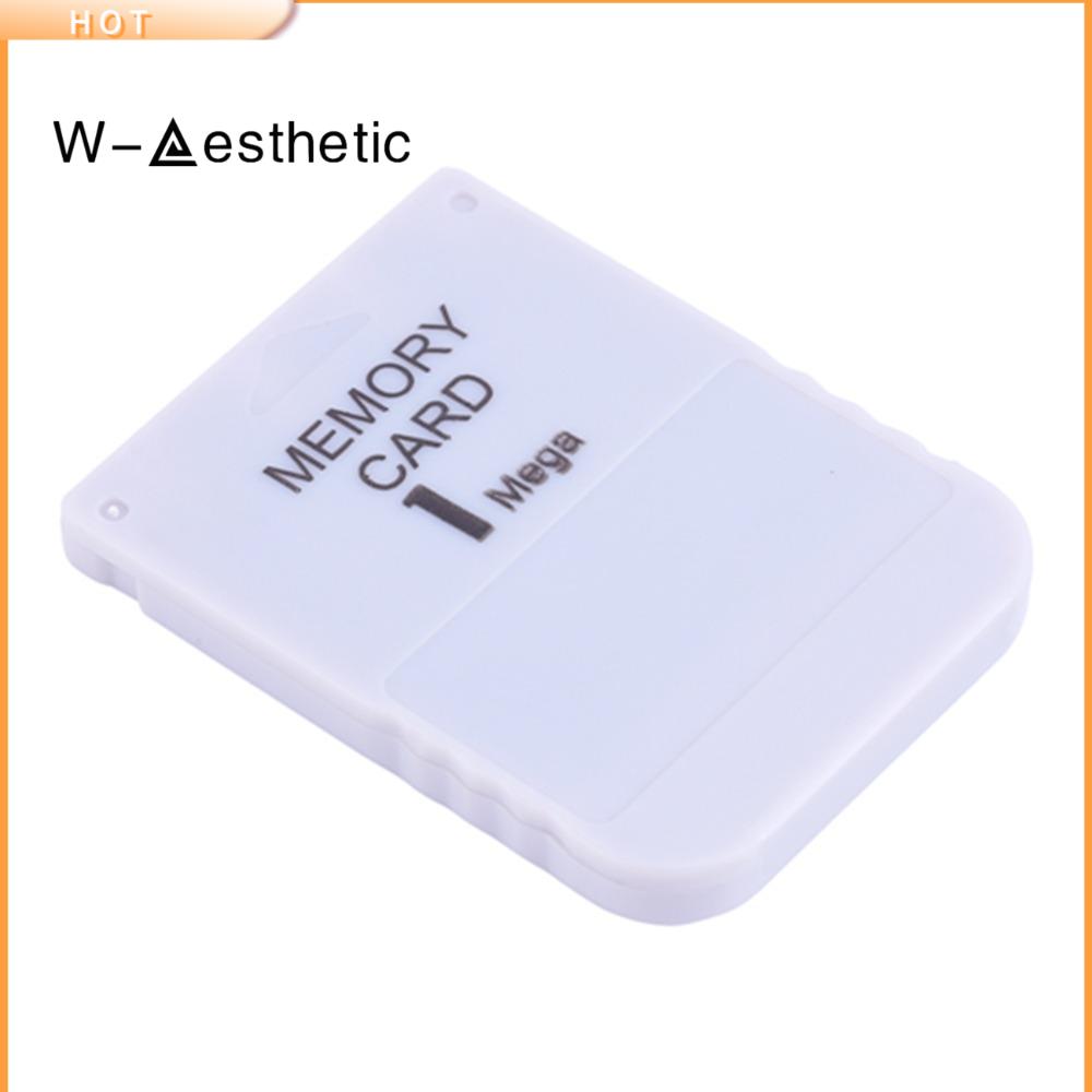 W-AESTHETIC Dung lượng 1MB Thẻ nhớ Tốc độ cao Nhẹ cho thẻ nhớ PS1 Đáng tin cậy Trắng Thẻ lưu trò chơi cho máy chơi game PS1