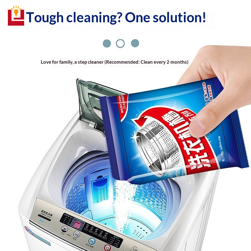 Máy giặt mạnh mẽ trống sạch hơn cho tải hàng đầu và máy tải phía trước-Làm sạch sâu, loại bỏ vôi và mùi