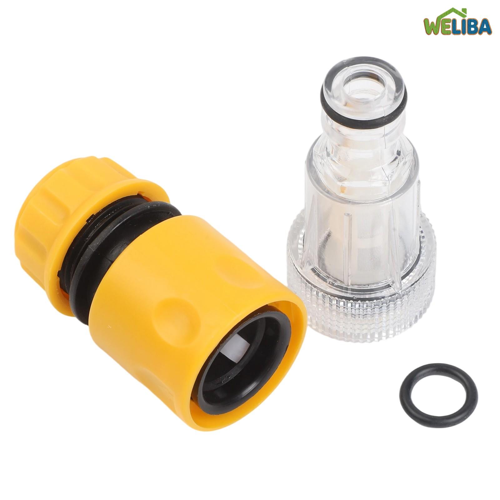 Car Washer Adapter Water Connector Filter Set For High Pressure Washer Fast Garden Hose Fitting ราคา 41 บาท*ส่งฟรี