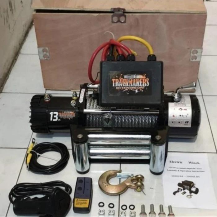 WINCH TRACK MAKERS 13000 LBS TALI SLING BAJAB 12V/24V - BY LARISAN Harga 8,160,000 rupiah*Gratis Ongkir