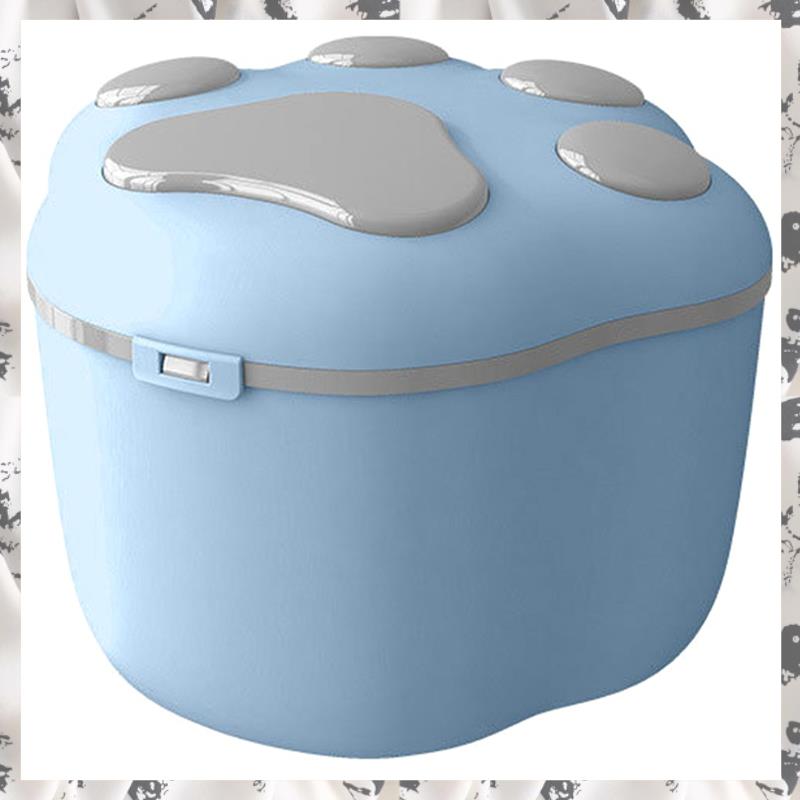 Cat Food Box Sealed Plastic Large Capacity Dog Grain Storage Container Pet Snacks Bucket Moisture-Proof Dry Feeder - 2