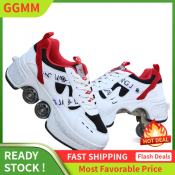 Liangjiao Dual-Use Heelys Roller Skating Shoes with Wheels