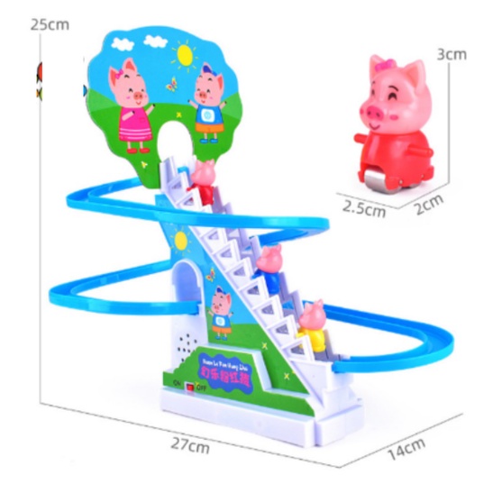 Heo peppa leo cầu thang có nhạc cho bé