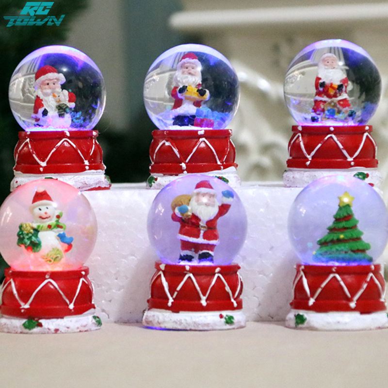 Christmas Luminous Plexiglass Ball Crystal Wishing Ball Ornament for Xmas Tabletop Decor ราคา 48 บาท*ส่งฟรี