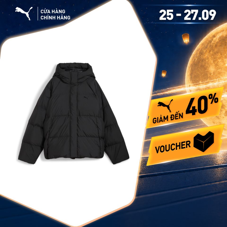 Áo Khoác Thời Trang PUMA Nữ Down Puffer Jacket Black Màu Đen
