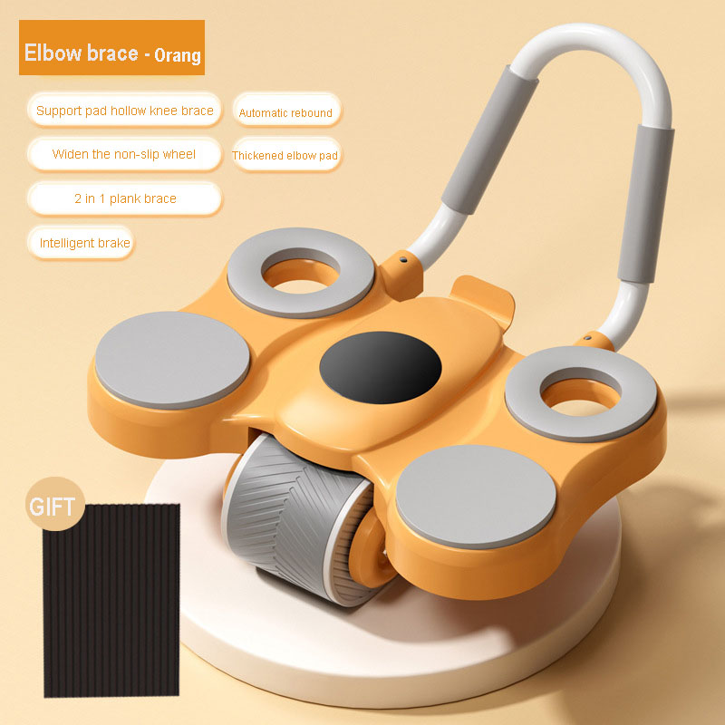 FED【COD】Bánh xe hỗ trợ khuỷu tay, bánh xe tập bụng tự động hồi phục, bài tập uốn bụng, dụng cụ tập cơ bụng, thiết bị tập thể dục con lăn gia dụng