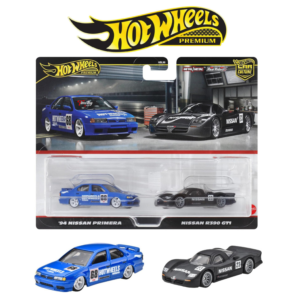 Hot Wheels Premium Boulevard 94 Nissan Primera Hijau Castrol Balap