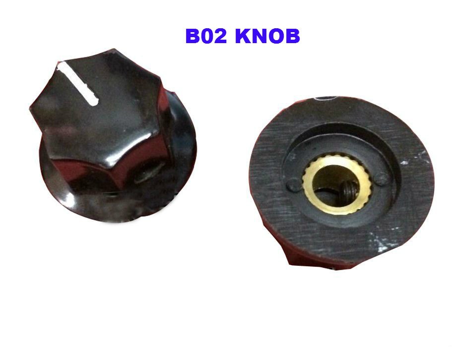 C4 Công Tắc Xoay Cấp | Núm Điện Trở Mũ B02 Đen 27*16Mm Trục 6mm, Tùy chọn 2-10 Cấp, A03/B02/C20/L/LB/K, 27-40mm