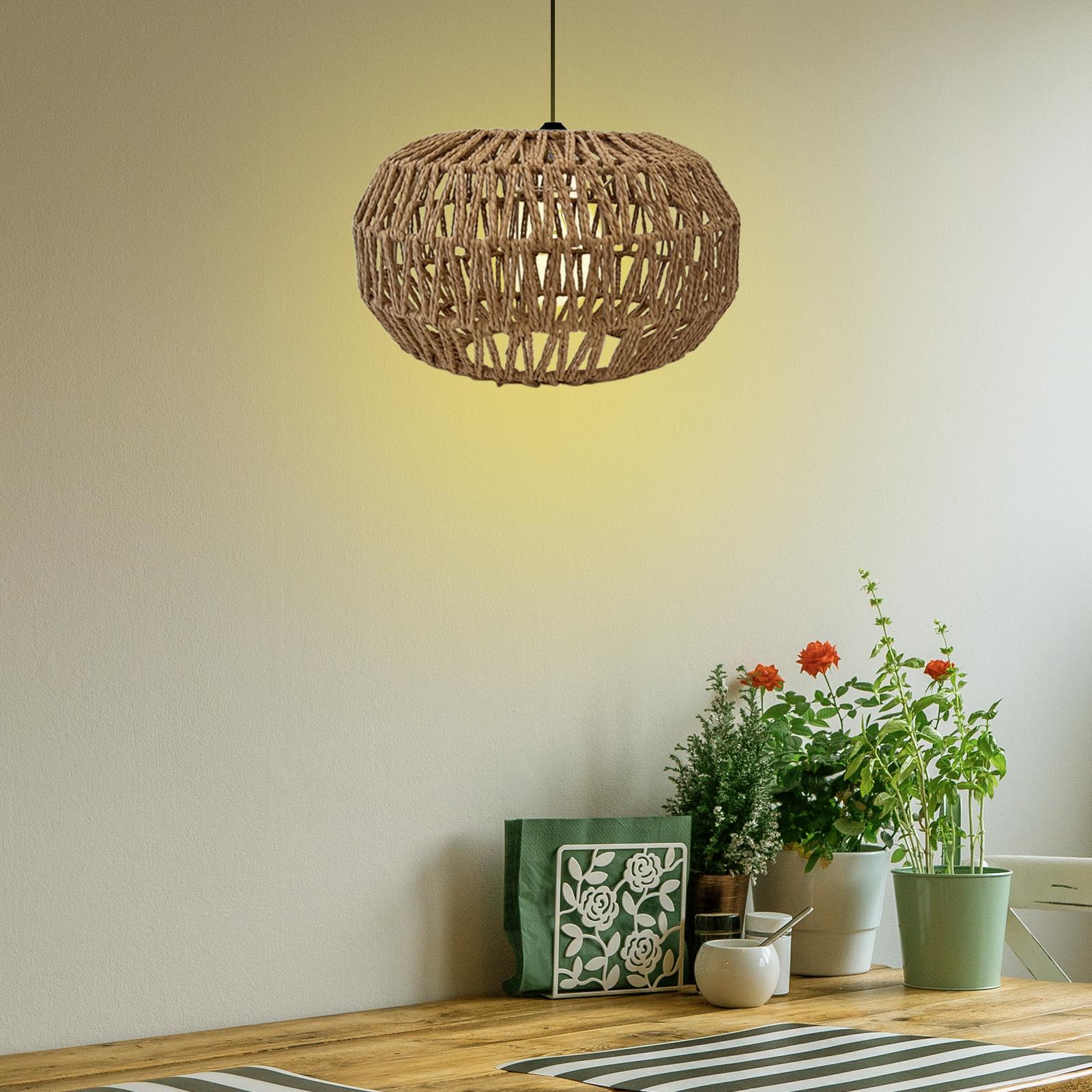 Bolehdeals dệt Chụp đèn dây giấy xoắn chụp đèn cho Nhà hàng trà nhà bếp đảo