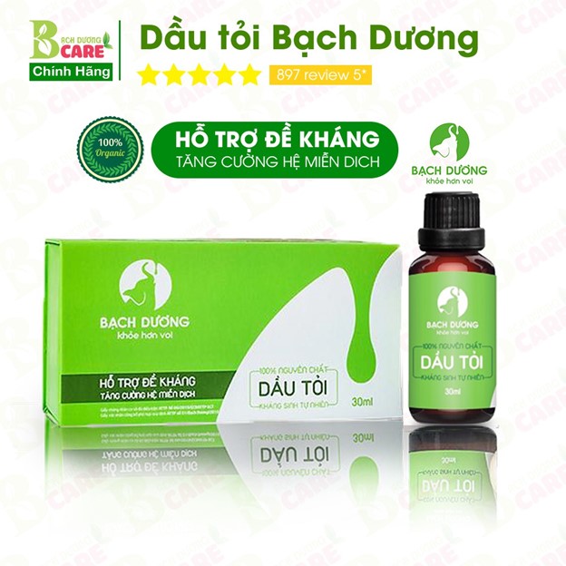 Dầu tỏi Bạch Dương Kháng sinh tự nhiên Diệt hơn 70 Siêu vi trùng Chính