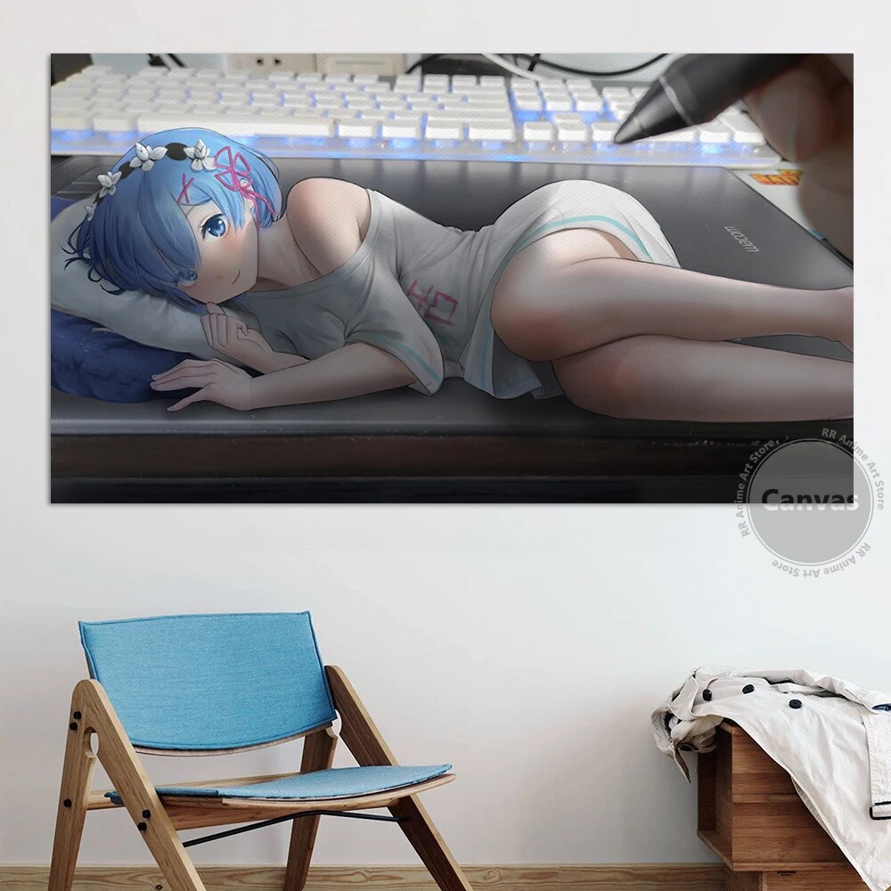 Anime Rem re zero Poster Pictures Home Manga Decoration Paintings Canvas