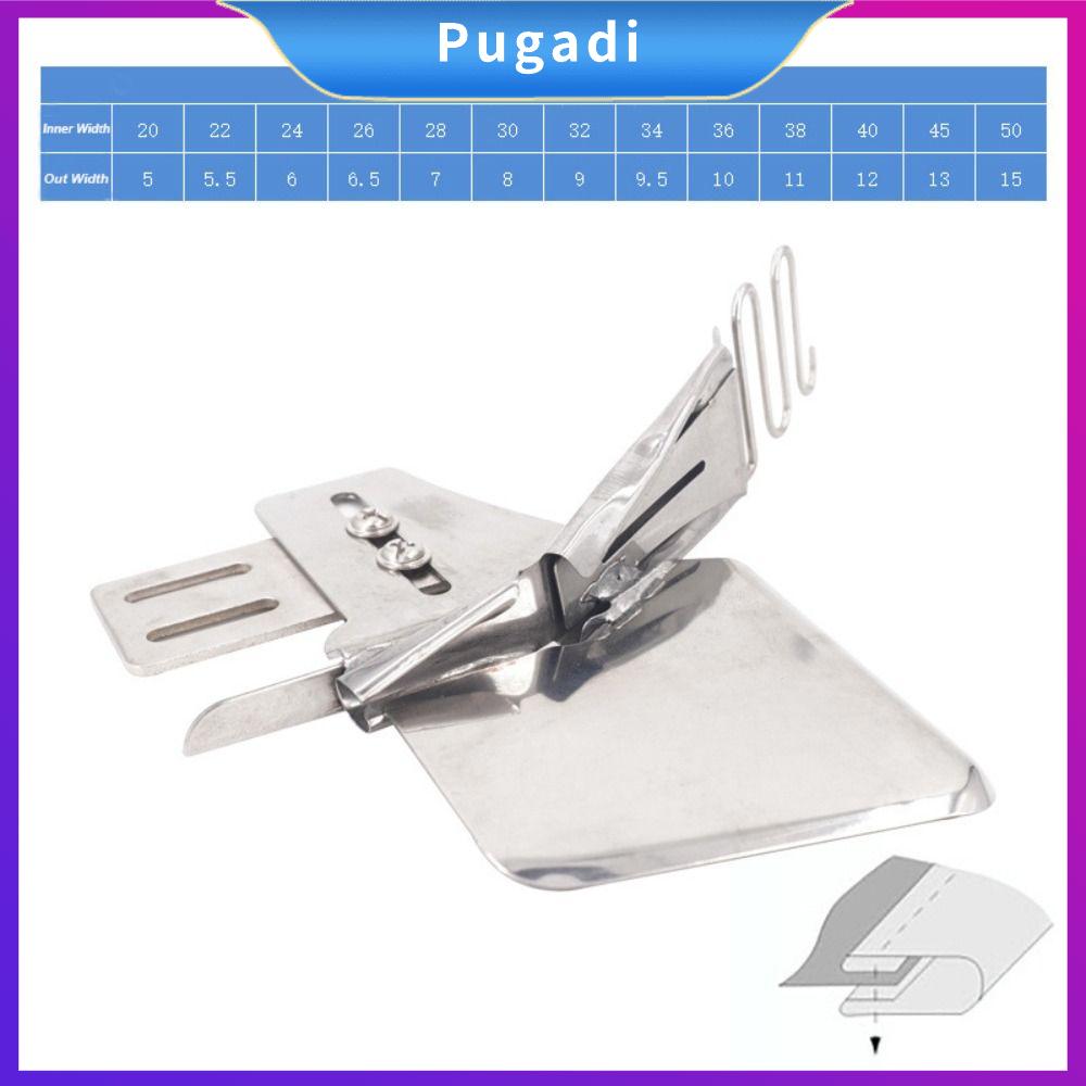PUGADI Hộ gia đình Thiết bị viền máy may Góc phải Gấp đôi Ống gấp bốn lần Bền Công nghiệp Ống viền