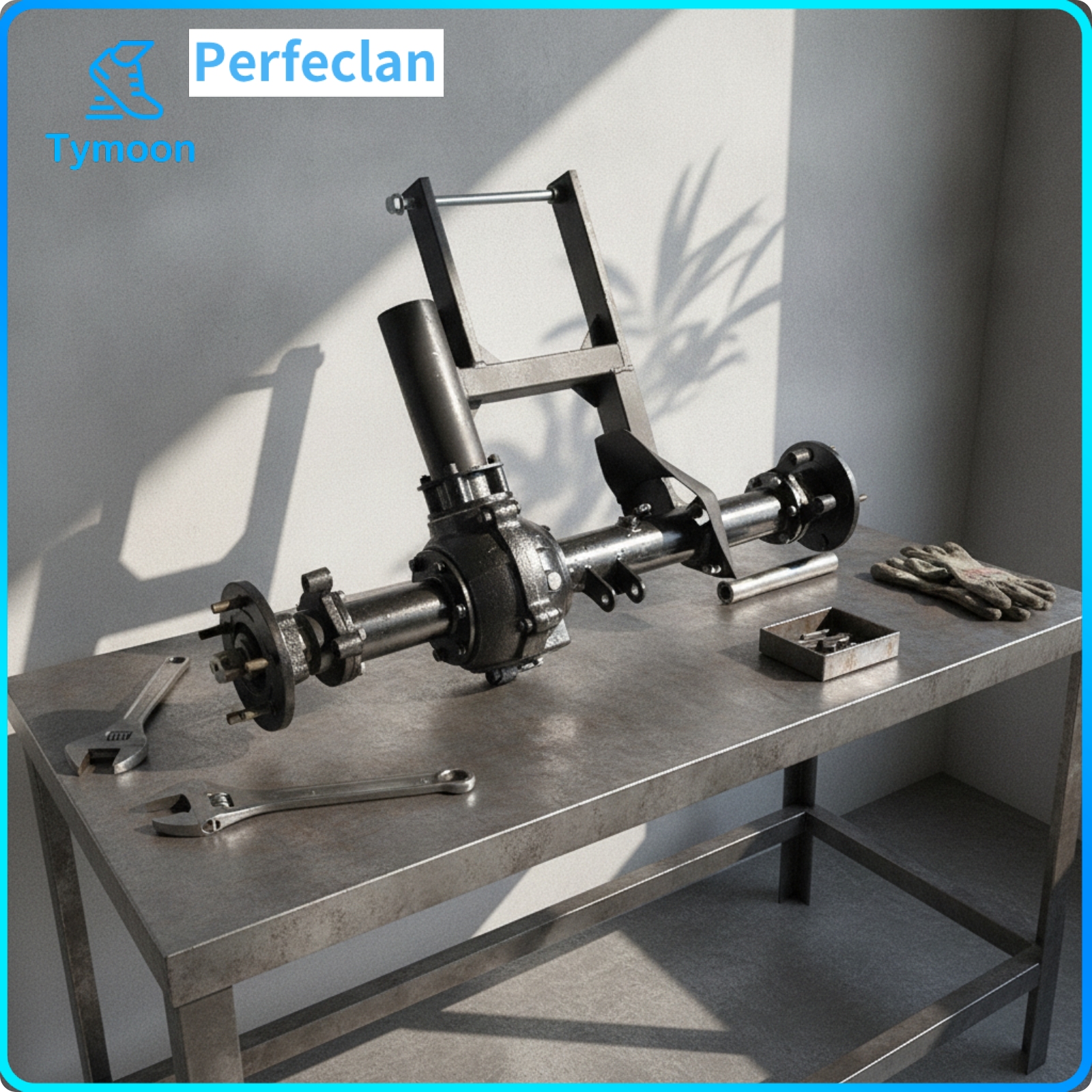 Perfeclan Brand New Rear Axle with Differential Metal Rear Axle Assembly Long-Lasting Reliable for Trike Conversion Giá 5,514,132 Đồng*Miễn phí vận chuyển