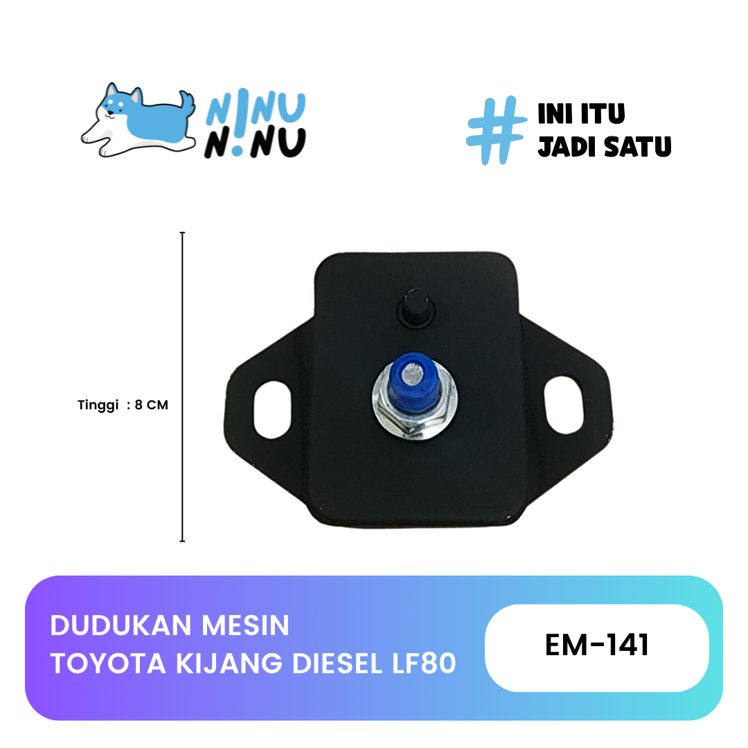 Pangkon Dudukan Tapak Mesin Engine Mounting Toyota Kijang Diesel LF80 Harga 62,150 rupiah*Gratis Ongkir
