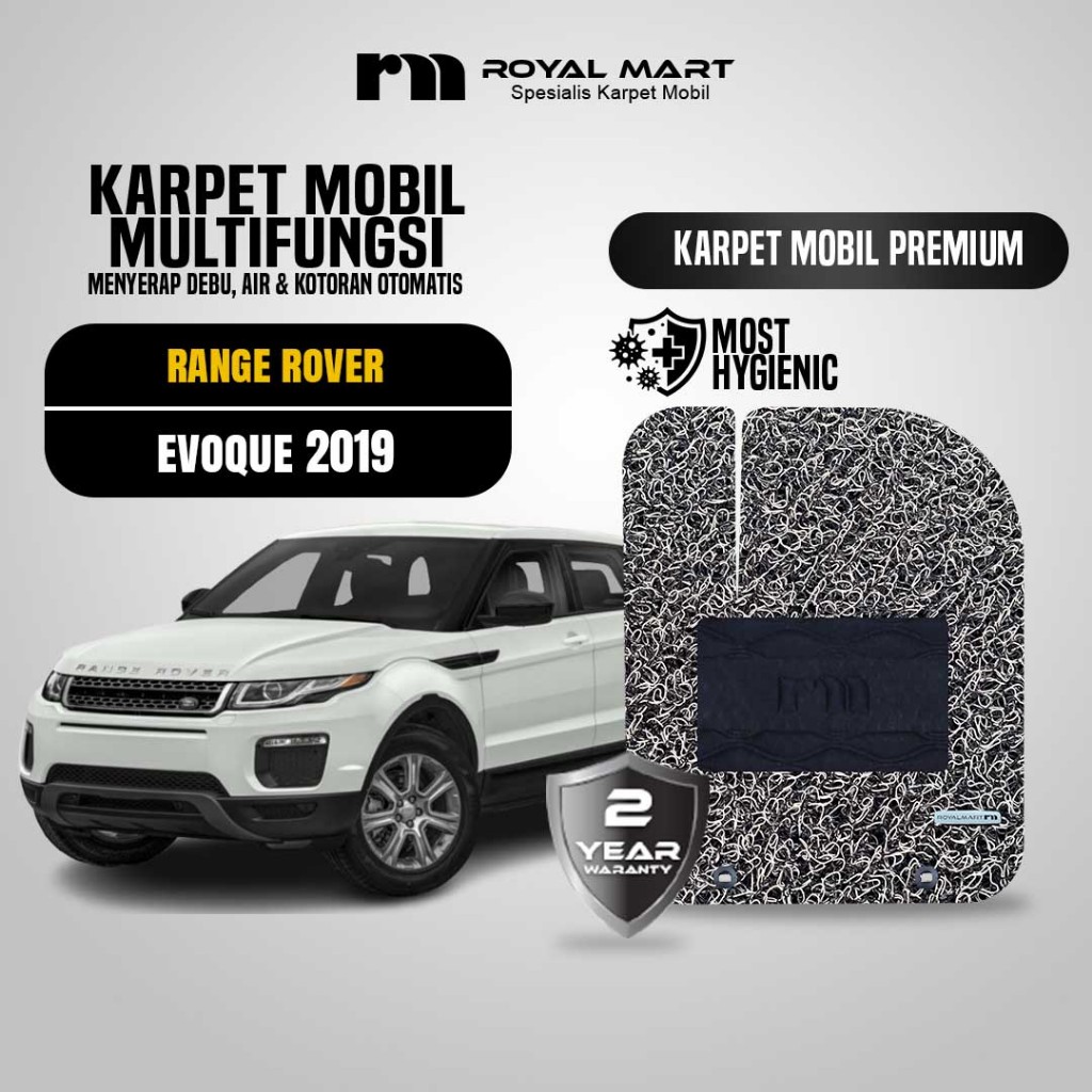 ROYAL MART Karpet Mobil Mie Premium RANGE ROVER EVOQUE 2019 Full Set Bergaransi Harga 825,000 rupiah*Gratis Ongkir