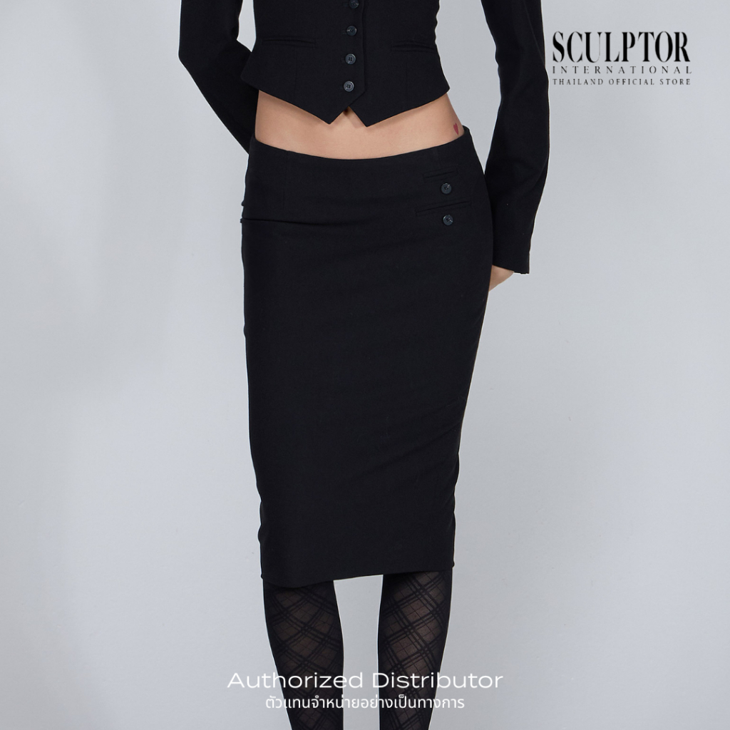 SCULPTOR® กระโปรง Tailored Wool Skirt ราคา 4,115 บาท*ส่งฟรี