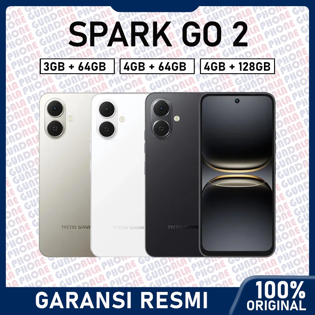 Tecno Spark Go 2 Garansi Resmi Harga 1,041,000 rupiah*Gratis Ongkir