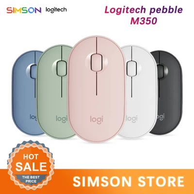 Logitech Pebble M350 Wireless Mouse quietest Small Light Bluetooth Low Power Technology Silent Mice 1000DPI Line Friends Collaboration