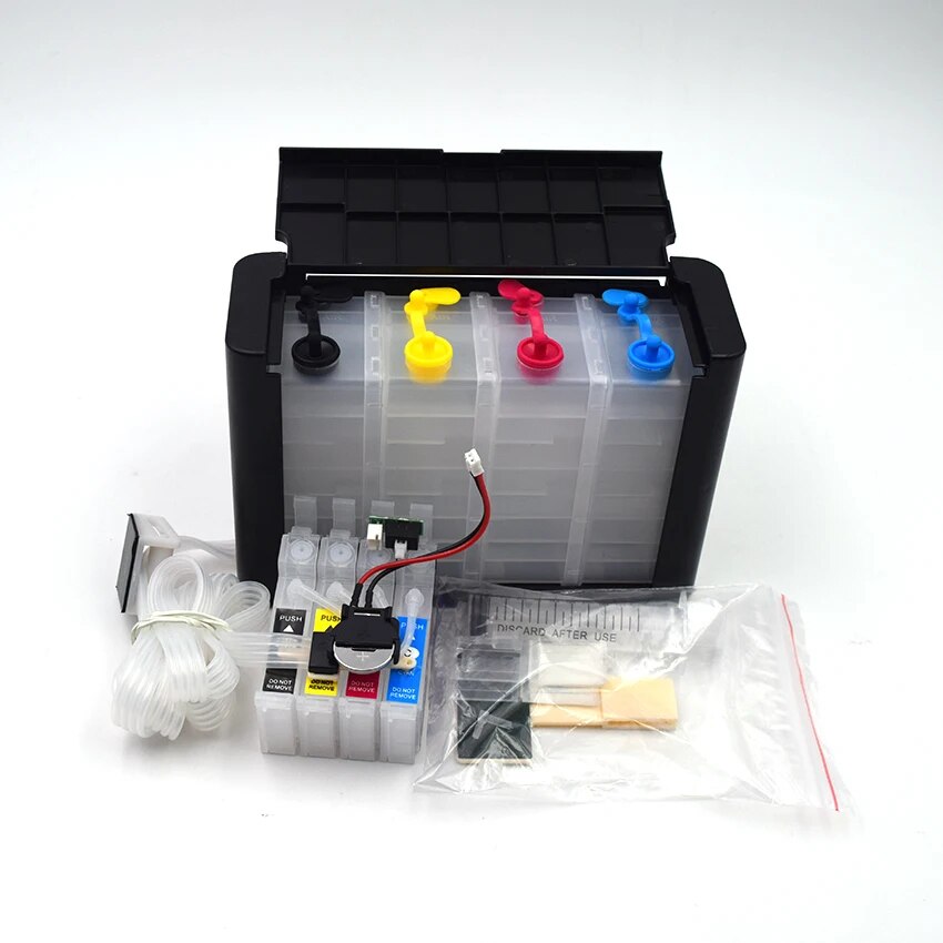 【Innovative】 502xl Ciss System With Auto Reset Chip Compatible For Epson Expression Xp-5100 Xp-5105 Wf-2860dwf Wf-2865dwf Printhers